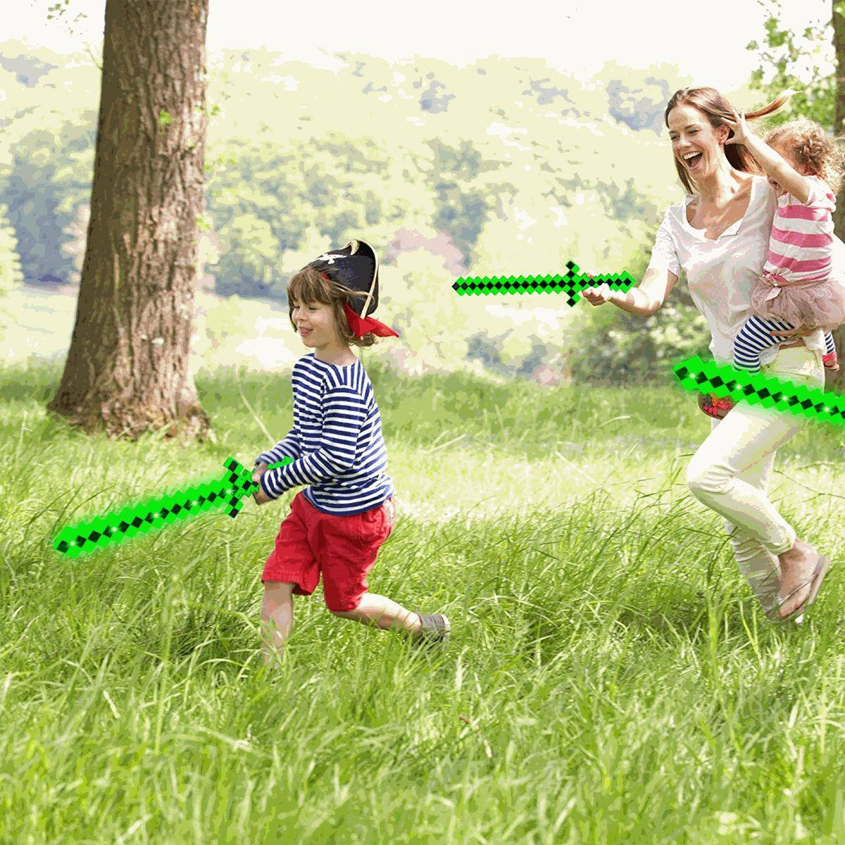 MINECRAFT Zestaw Karabin + Miecz + Kilof Pixel
