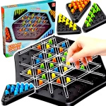 TRIGGLE STRATEGICZNA GRA PLANSZOWA TRÓJKĄTY GUMKI 3D GRA ŁAMIGŁOWKA PIONKI