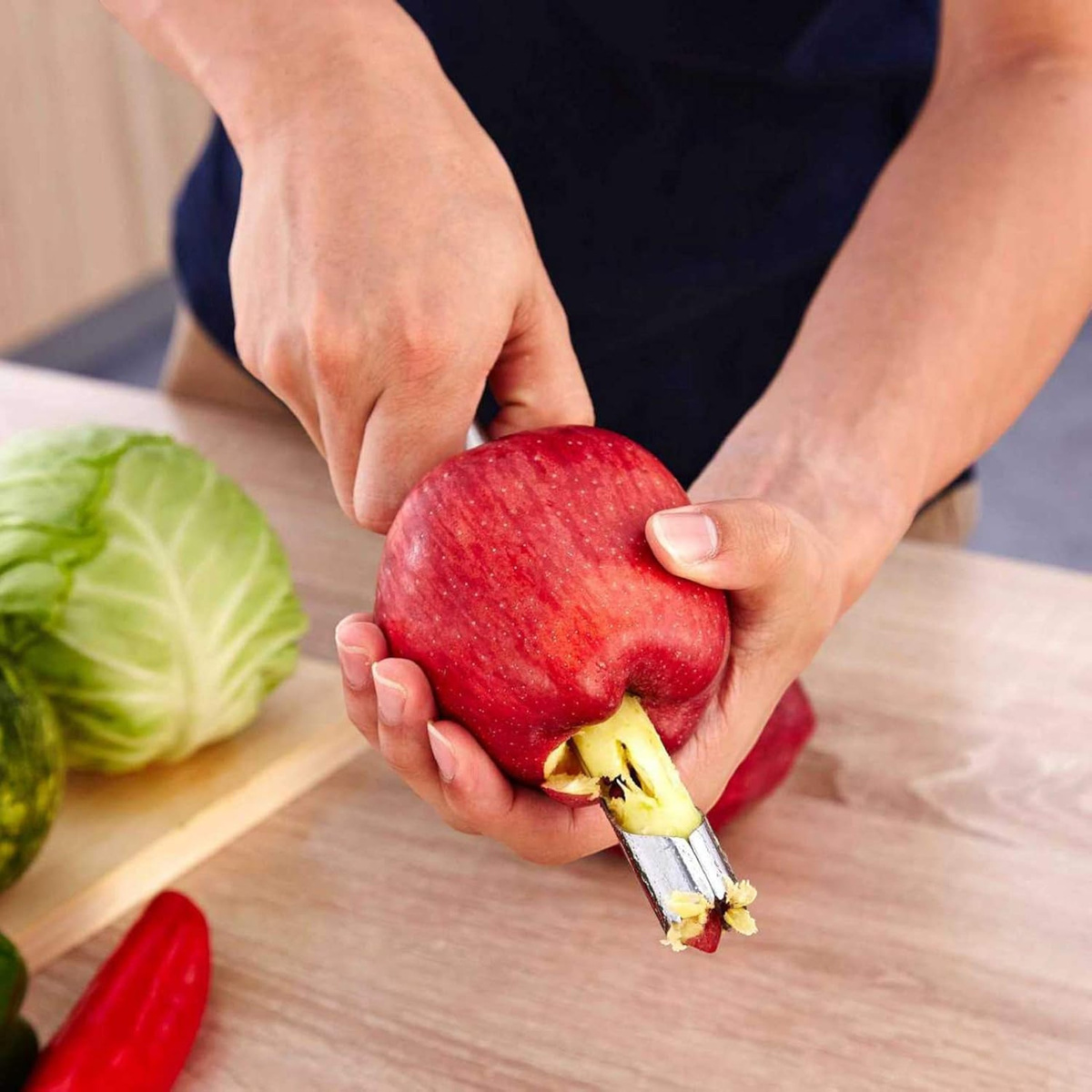 DRYWOLNICA DO JABŁEK DRYLOWNICA DO GRUSZEK STALOWA DO OWOCÓW WYKRAWACZ