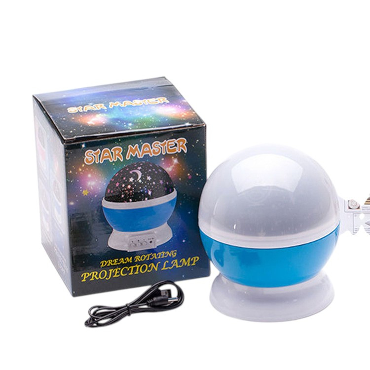 LAMPKA NOCNA PROJEKTOR GWIAZD LED 3w1 LAMPA OBROTOWA KOLOROWA OZDOBA POKOJU