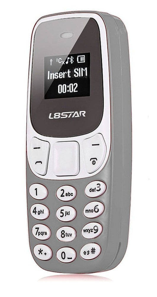 Mini Telefon komórkowy BM10 DualSIM Szary