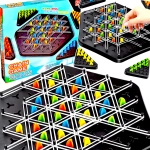 TRIGGLE STRATEGICZNA GRA PLANSZOWA TRÓJKĄTY GUMKI 3D GRA ŁAMIGŁOWKA PIONKI