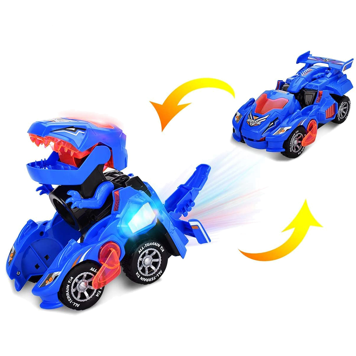Transformujące Auto Dinozaur 2w1 Świeci