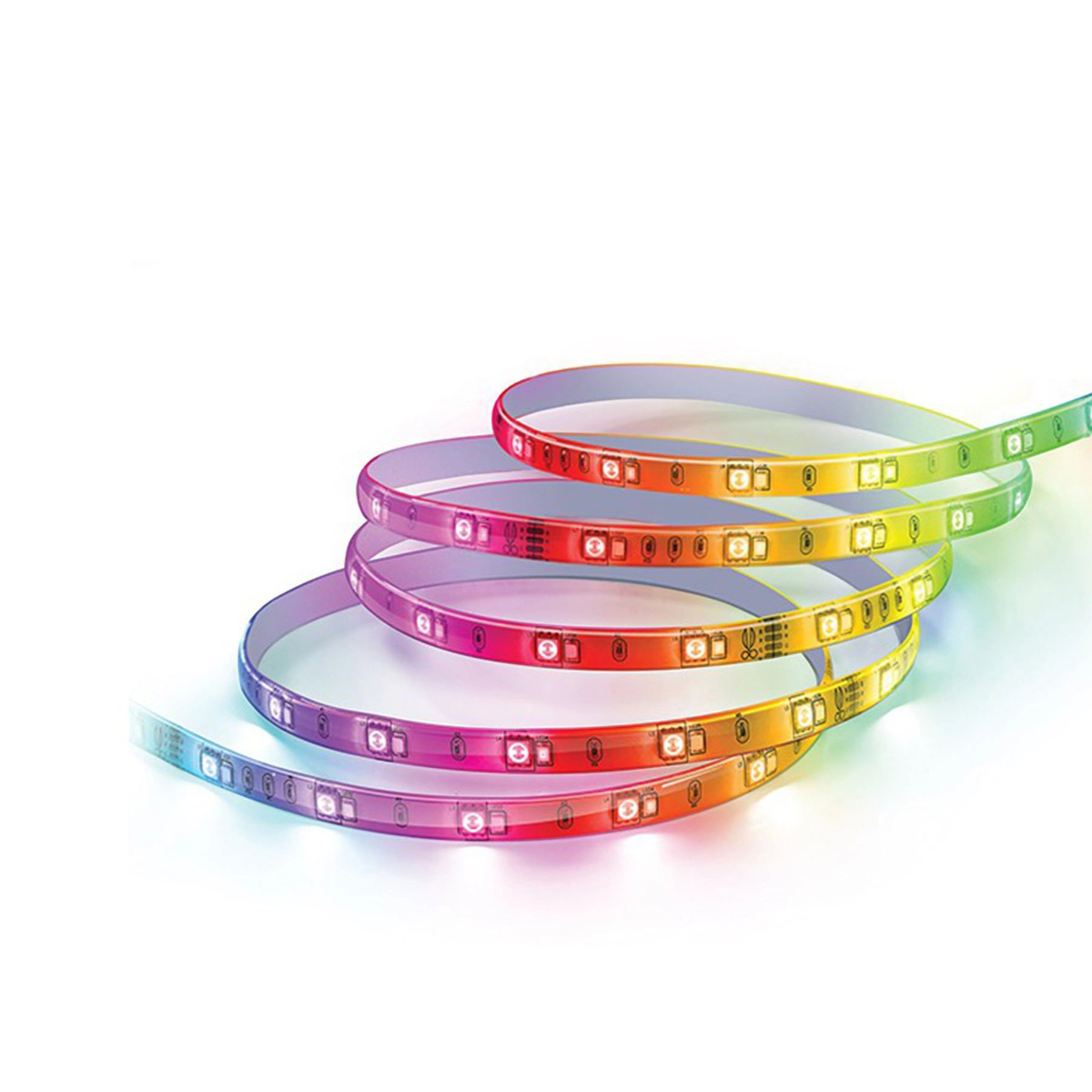 TAŚMA LED KOLOROWA WODOODPORNA 5M OŚWIETLENIE RGB KOLOROWA +  PILOT