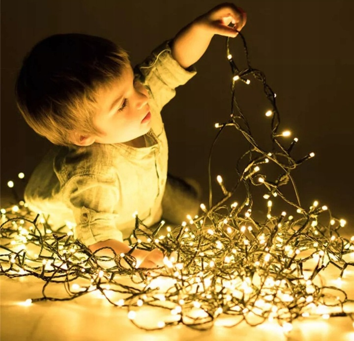 Lampki Choinkowe 300 Led biały ciepły wewnętrzne
