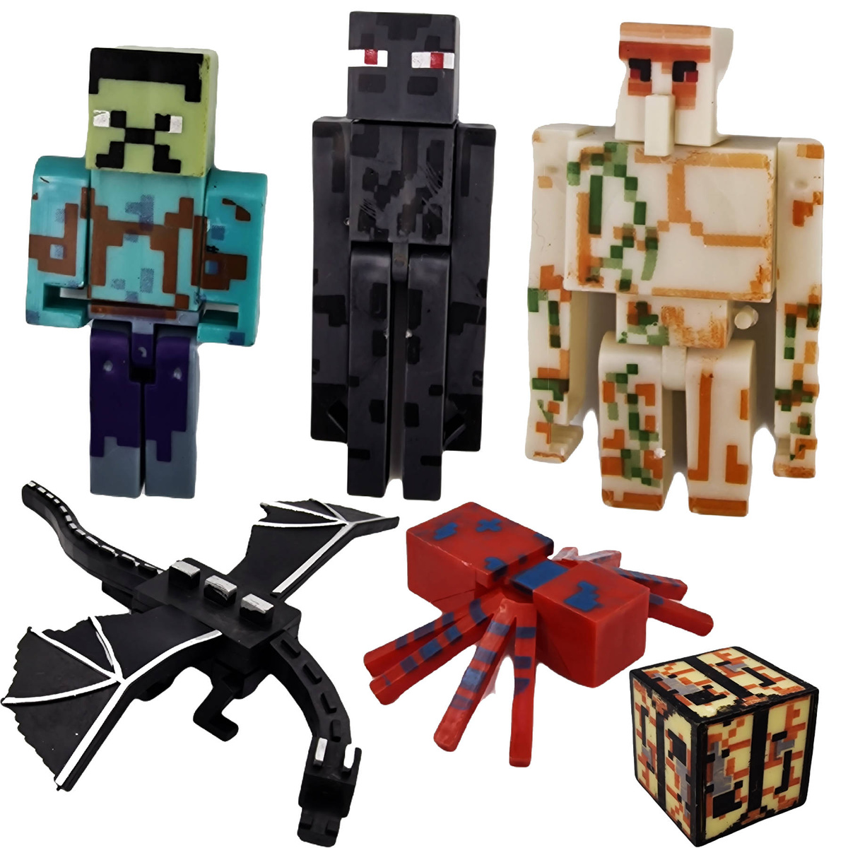 MINECRAFT Duży Zestaw Figurek + Akcesoria