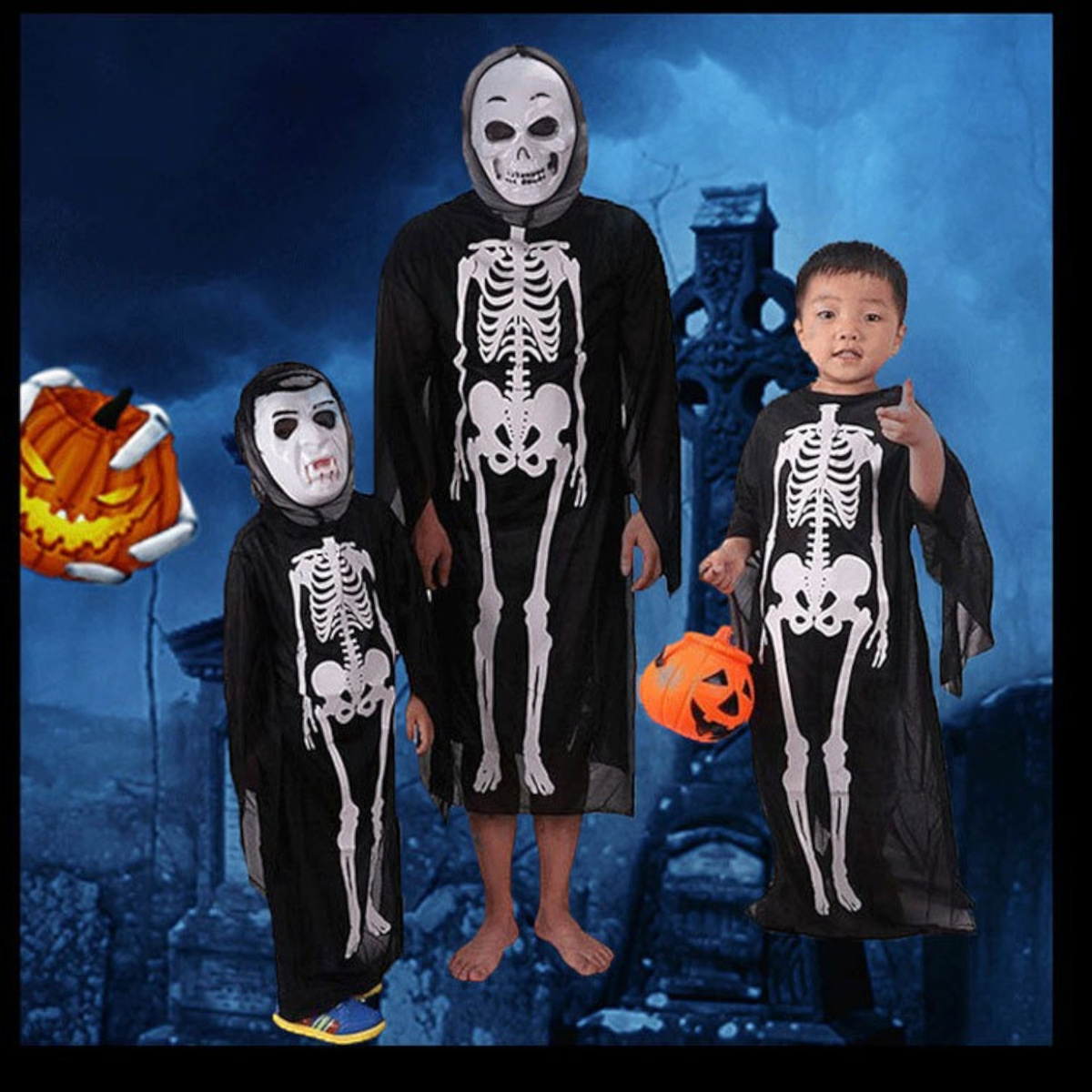 STRÓJ NA HALLOWEEN - KOŚCIOTRUP SZKIELET SZKIELETOR