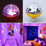 ŻARÓWKA DYSKOTEKOWA OBROTOWA LED DEKORACJA DESIGNERSKA KOLOROWY DIAMENT