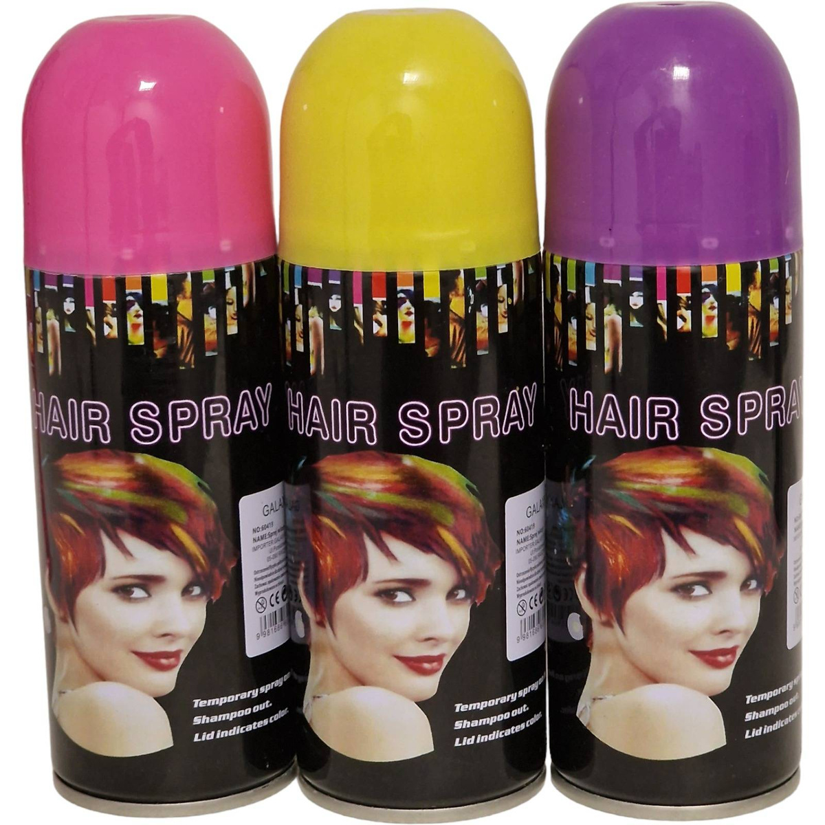 Kolorowy Spray do włosów, farba zmywalna koloryzująca ZIELONA