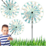 WIATRAK DLA DZIECI DUŻY WIATRACZEK Z RĄCZKĄ OGRODOWY DLA DZIECI 36CM