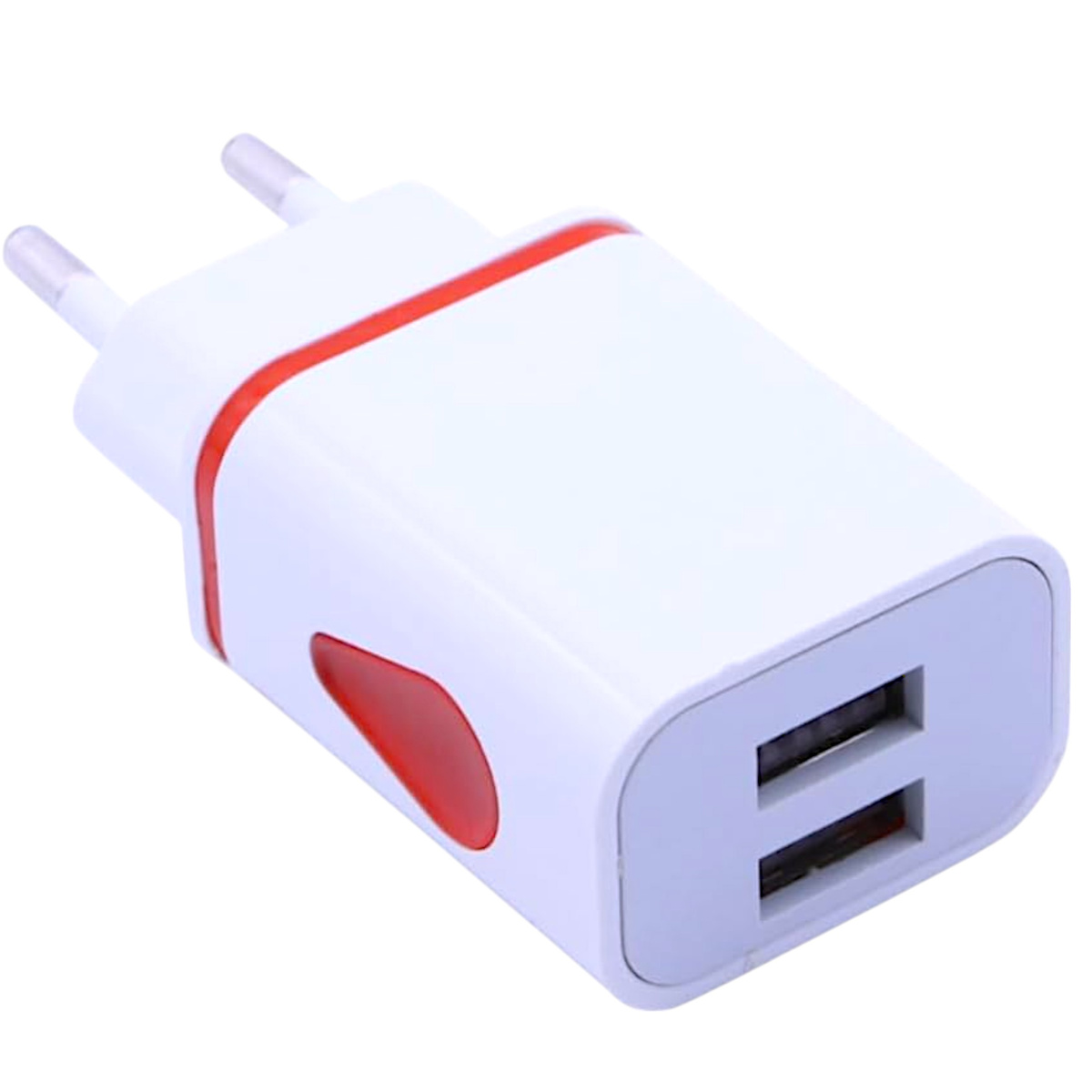 UNIWERSALNA ŁADOWARKA KOSTKA USB 2.A 5V ŁADOWARKA SIECIOWA DWA WYJŚCIA USB