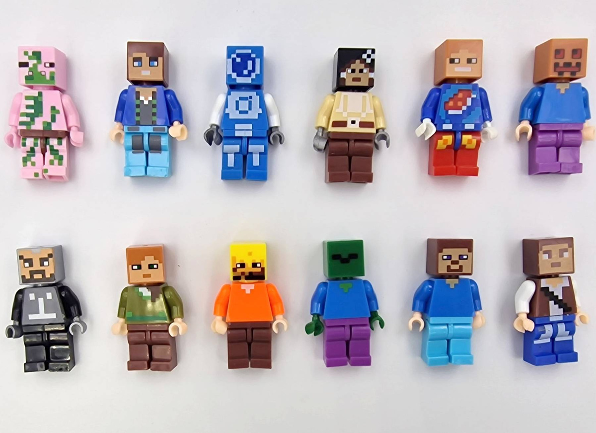 MINECRAFT zestaw 12 figurek + akcesoria