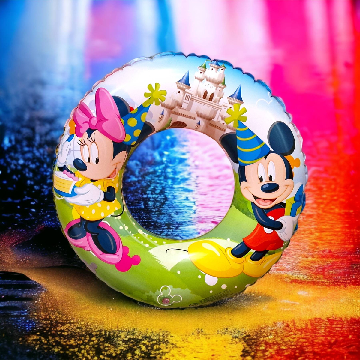 Zestaw Plażowy Koło do pływania + rękawki 2w1 Myszka Minnie i Miki