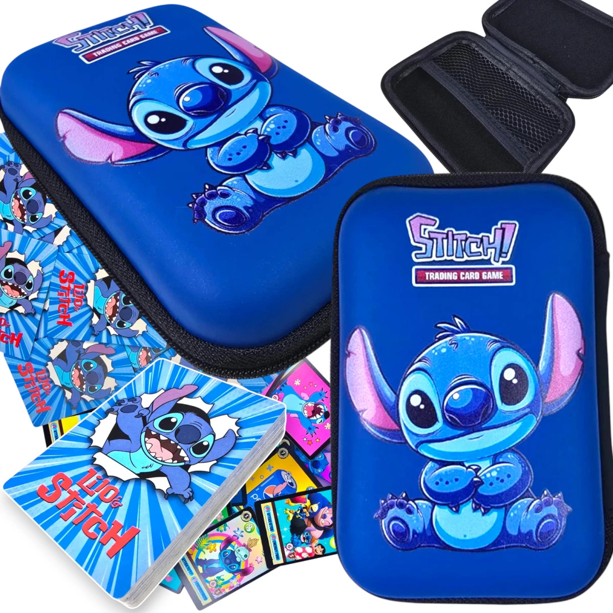 LILO I STICH KARTY KOLEKCJONERSKIE SPECJALNE DO GRY 45 KART + ETUI PUDEŁKO