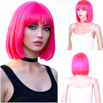 PERUKA RÓŻOWE WŁOSY