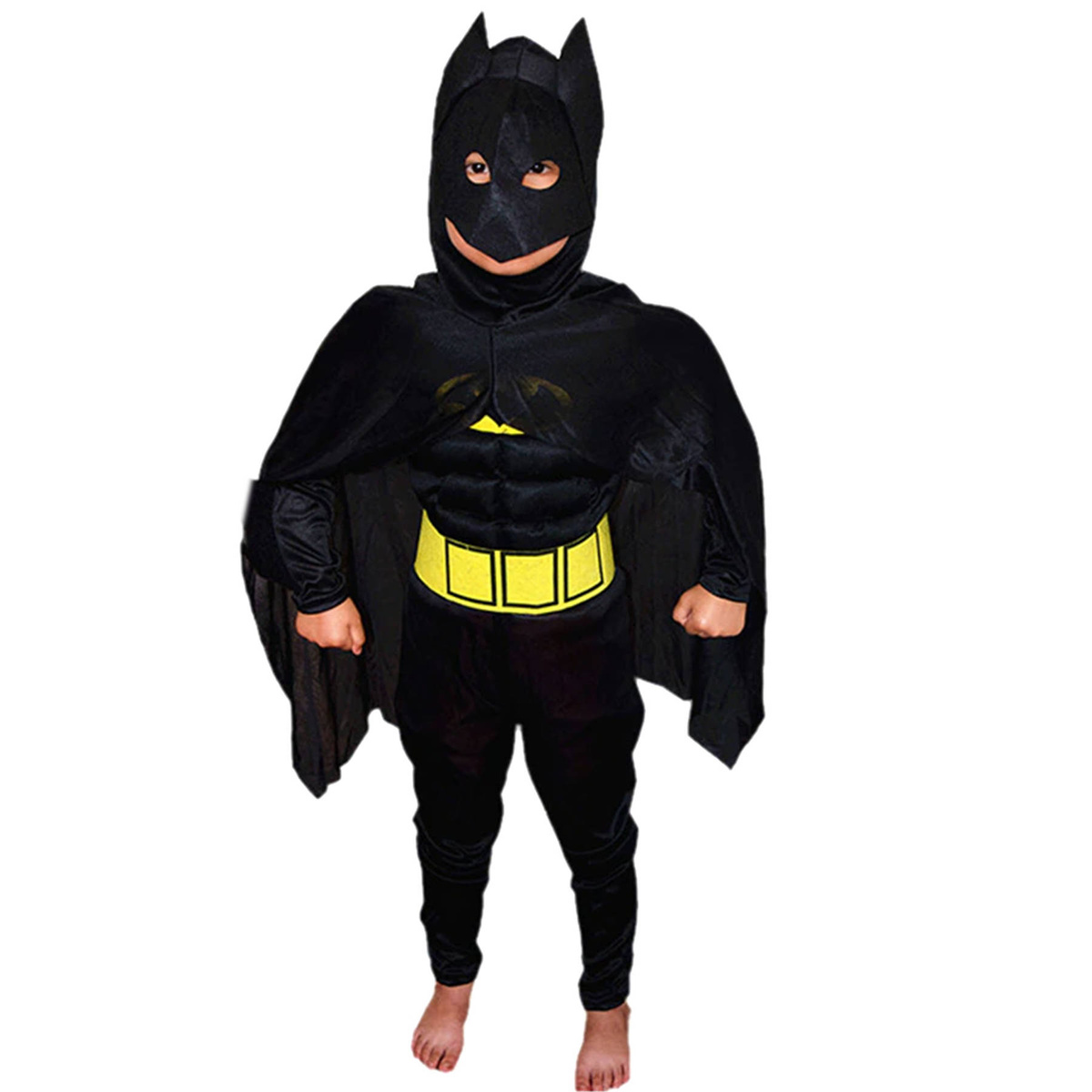BATMAN Strój Dla Chłopca Kostium wersja Deluxe 116-122 + Maska