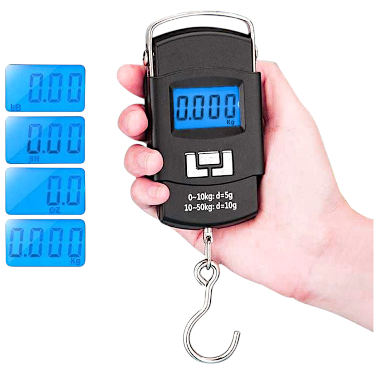 WAGA BAGAŻOWA HAKOWA PODRÓŻNA WĘDKARSKA LOTNICZA TURYSTYCZNA LCD 50kg