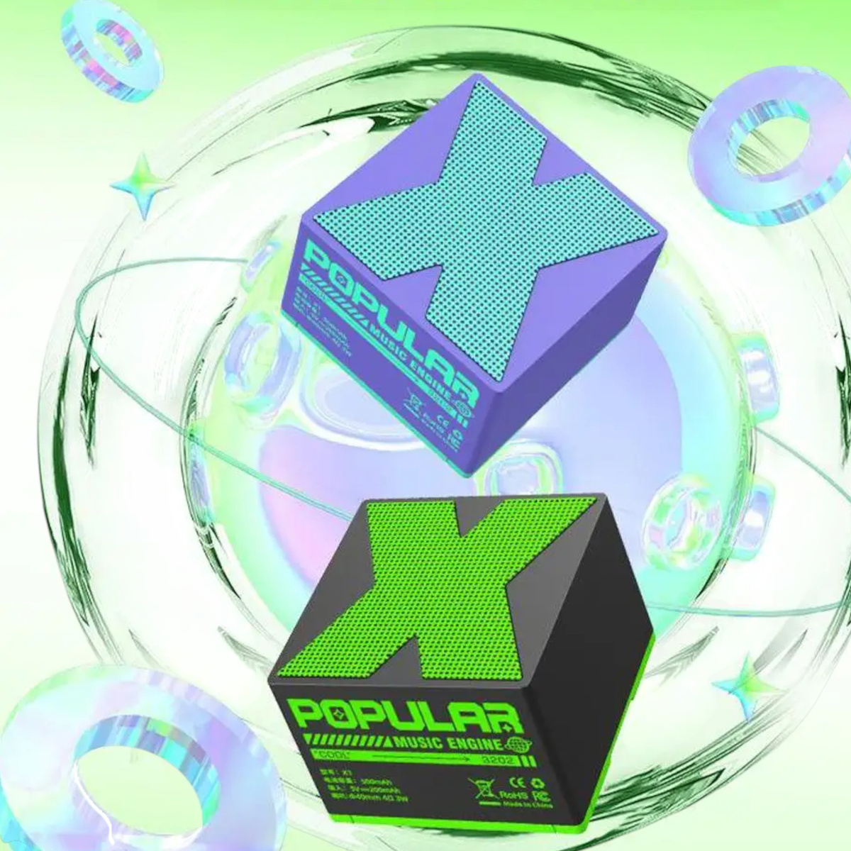 PRZENOŚNY GŁOŚNIK NA BLUETOOTH MINI SMART MEGA BASS INTELIGENTNY GŁOŚNY X1