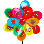 WIATRAK OGRODOWY DO ZABAWY BIEDRONKI DUŻY WIATRACZEK DLA DZIECI KOLOROWY