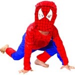 SPIDERMAN - STRÓJ DLA CHŁOPCA + MASKA rozmiar L 122-128