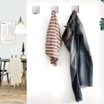 WIESZAKI METALOWE NA RĘCZNIKI ŚCIERECZKI WIESZAK SAMOPRZYLEPNY ZESTAW 4 SZT