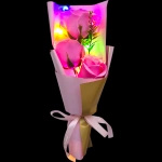 Wieczna Róża LED - Bukiet w pudełku Zestaw prezentowy na Dzień Matki