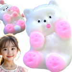 GNIOTEK ANTYSTRESOWY KOT KOTEK Z POSYPKĄ ZABAWKA SENSORYCZNA ANTYSTRESOWA