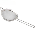 SITKO KUCHENNE METALOWE DO GOTOWANIA CEDZAK DURSZLAK Z RĄCZKĄ DUŻE 21 CM