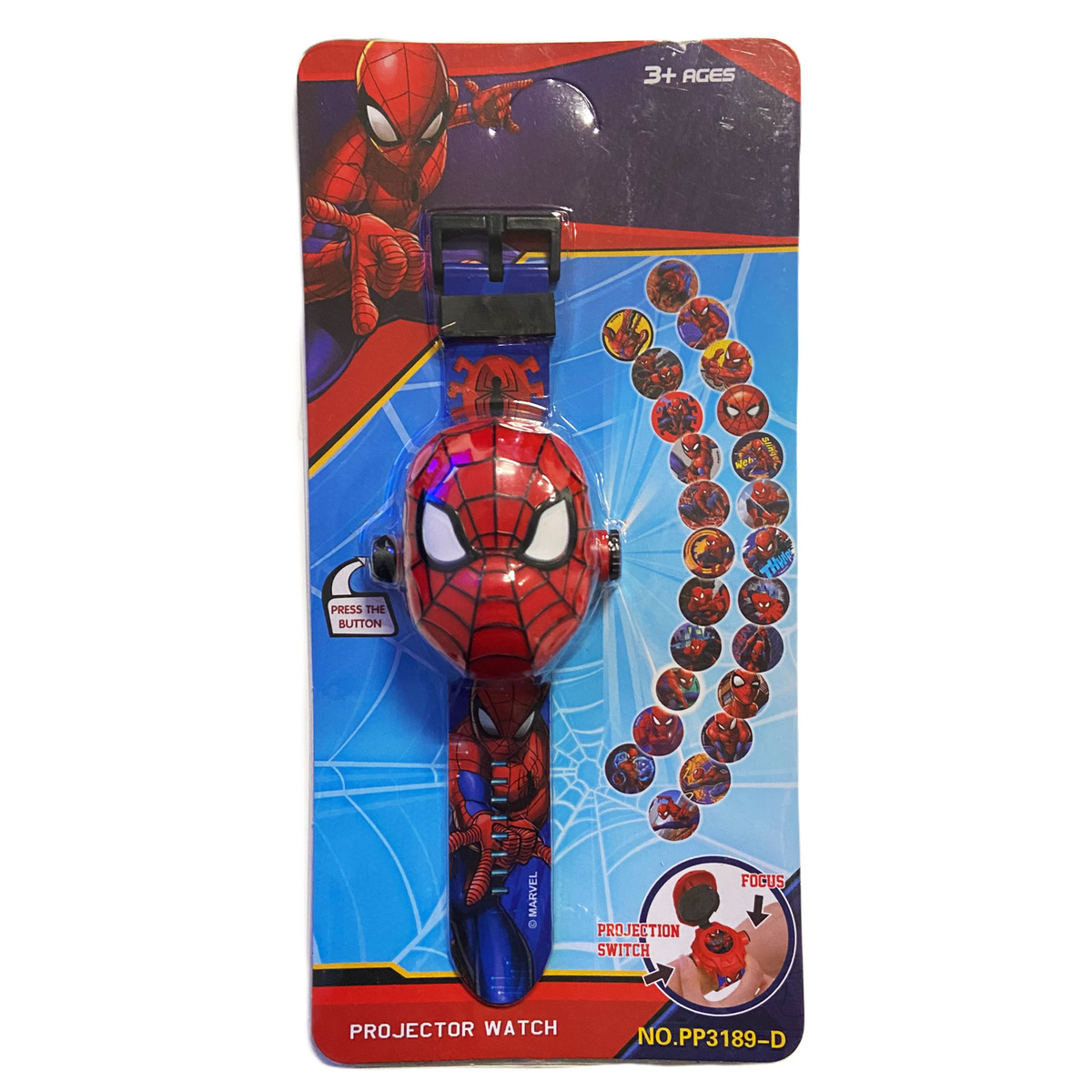 SPIDERMAN Zegarek 3D z projektorem