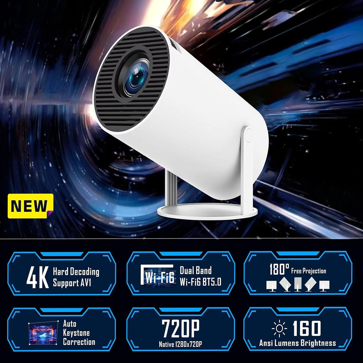 MEGA ZESTAW PROJEKTOR RZUTNIK ANDROID + KONSOLA RETRO 2x PAD 