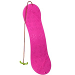 Snowboard plastikowy ślizg różowy