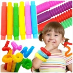 DUŻA RURKA ANTYSTRESOWA SENSORYCZNA GNIOTEK RURA POP TUBE XXL MEGA ROZCIĄGLIWA - ZESTAW 24 SZTUKI