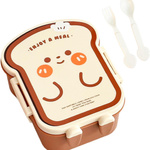 POJEMNIK NA JEDZENIE DLA DZIECI LUNCH BOX LUNCHBOX ŚNIADANIÓWKA + SZTUĆCE