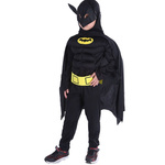BATMAN Strój Dla Chłopca Kostium wersja Deluxe 116-122 + Maska