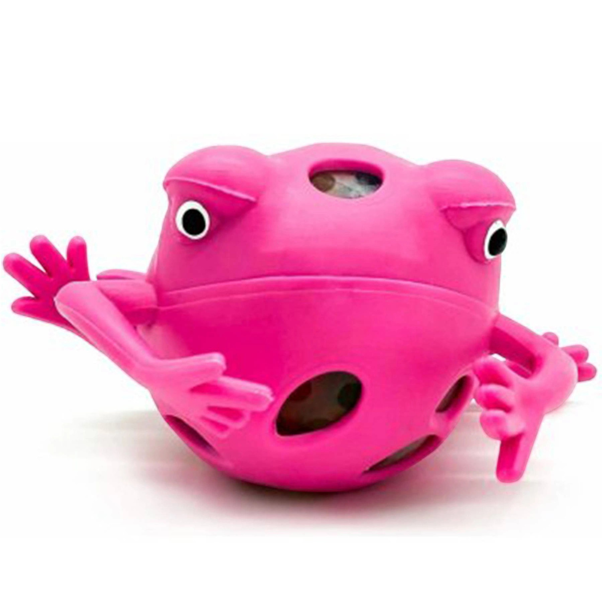 ZABAWKA ANTYSTRESOWA GNIOTEK ANTYSRESOWY ŻABA Z KULKAMI DLA DZIECI DOROSŁY