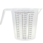 MIARKA KUCHENNA KUBEK DZBANEK Z PODZIAŁKĄ ODMIERZANIA PLASTIKOWY MIARA 1,5L