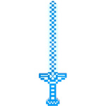 MIECZ ŚWIECĄCY Z GRY PIKSELOWY MEGA DUŻY MIECZ ŚWIETLNY MEGA DŁUGI PIXEL