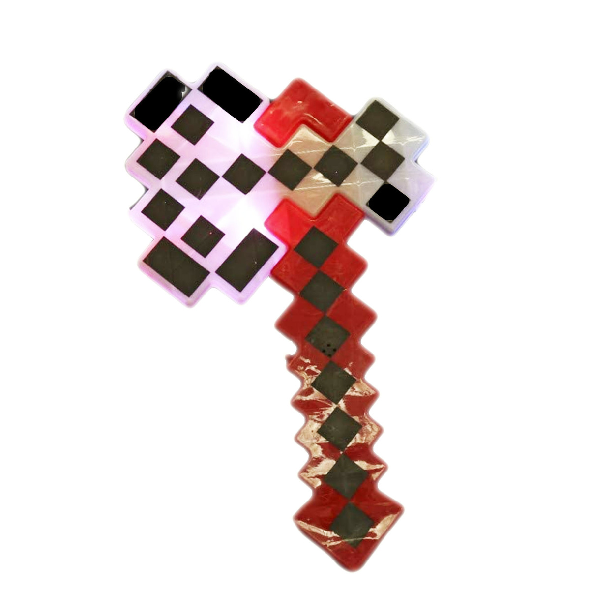 MINECRAFT Siekiera Pixel z dźwiękiem i światłem