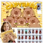 FIGURKA KAPIBARA ZESTAW FIGUREK NIESPODZIANKA CAPYBARA 24 SZTUKI KOLEKCJA