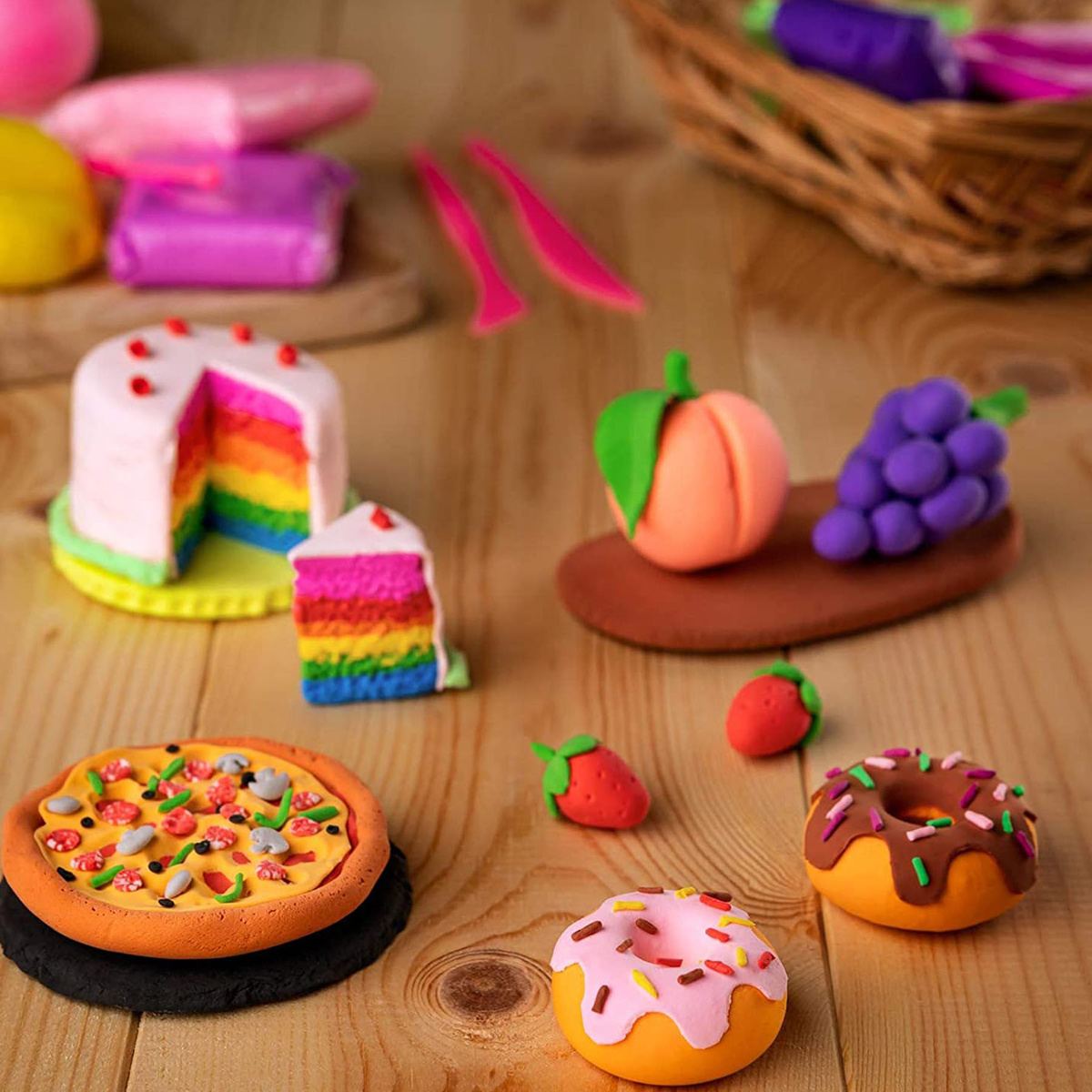 Magic Clay Magiczna Piankolina Sensoryczna 24 kolory + Duże pudełko