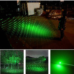 WSKAŹNIK LASEROWY POINTER LASER ZIELONY USB MOCNY DUŻY ZASIĘG AKUMULATOR