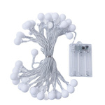 LAMPKI ŚWIĄTECZNE KULECZKI DEKORACJA ŁAŃCUCH LED 20 KOLOROWYCH KULEK