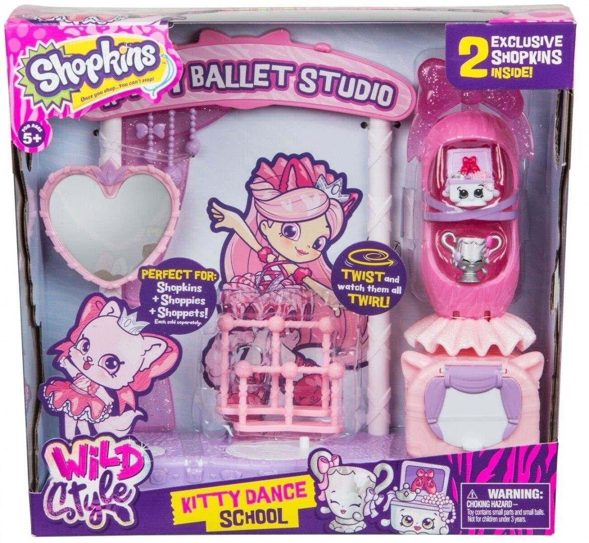 SHOPKINS - FIGURKI ZESTAW WILD STYLE STUDIO TAŃCA KITTY SERIA 9