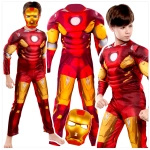 STRÓJ IRONMANA KOSTIUM IRON MAN GRUBY Z MIĘŚNIAMI rozmiar S