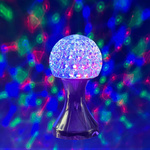 LAMPKA LED OBROTOWA DEKORACYJNY PROJEKTOR OBROTOWY ŚWIECI LED 18CM KULA