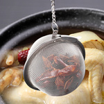 ZAPARZACZ DO HERBATY METALOWY KULKA Z ŁAŃCUSZKIEM UCHWYT DO ZIÓŁ KOSZYCZEK