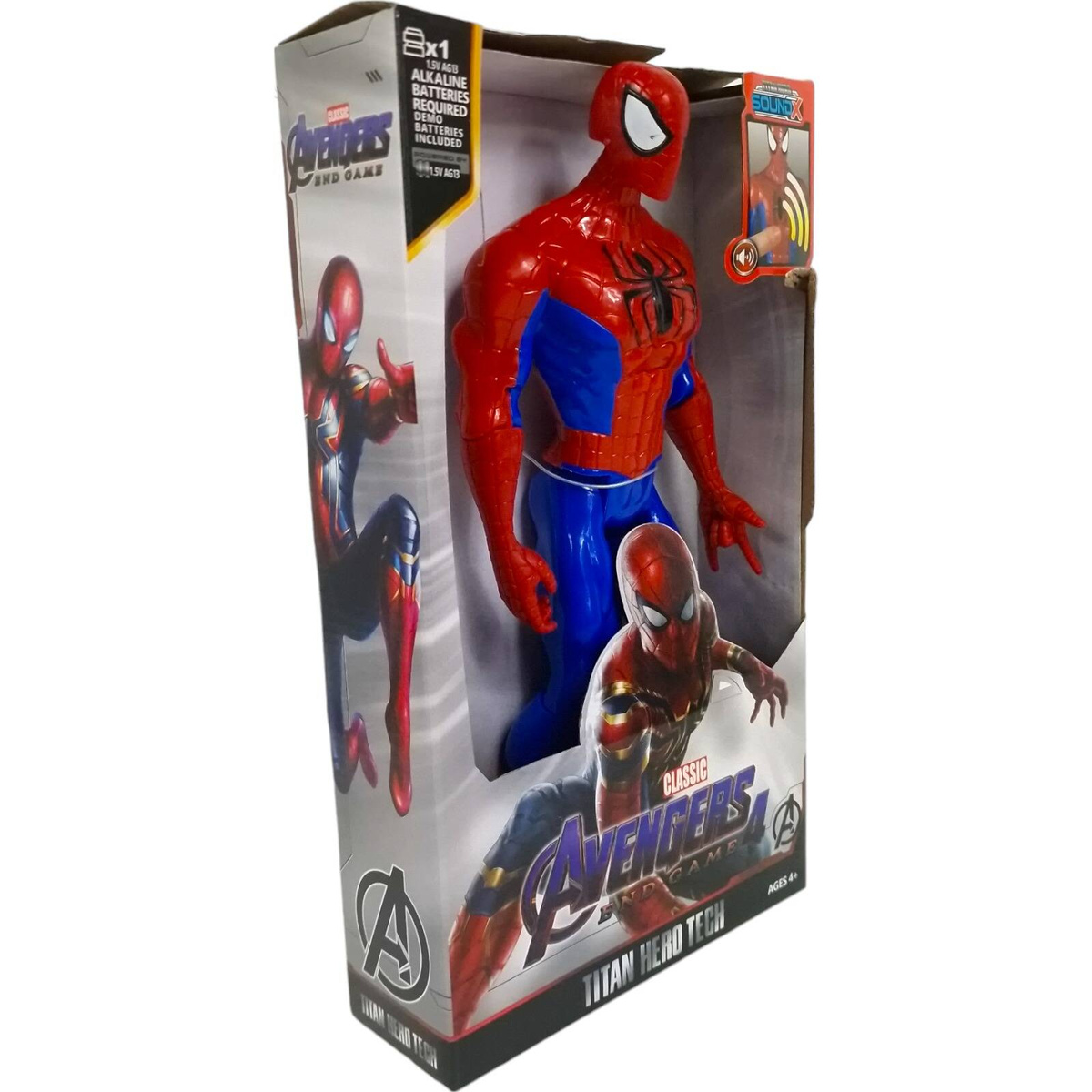 SPIDERMAN DUŻA FIGURKA INTERAKTYWNA SPIDER MAN ŚWIATŁO DŹWIĘK AVENGERS
