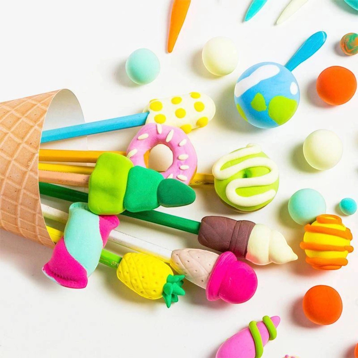 SUPER CLAY PLASTELINA PIANKOLINA GLINA MEGA DUŻA SENSORYCZNA +AKC 6 KOLORÓW