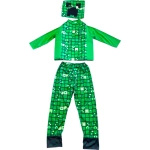 MINECRAFT – STRÓJ DLA DZIECKA CREEPER ROZMIAR L (130-140) KOSTIUM NA BAL DLA CHŁOPCA GADŻETY DLA GRACZY