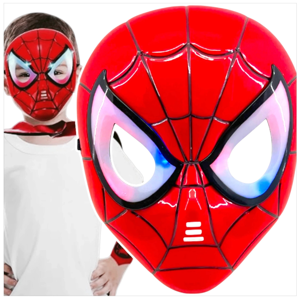 SPIDERMAN - MASKA ŚWIECĄCA DLA DZIECI